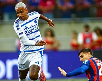 Imagem ilustrativa da imagem Gabigol decide, Cruzeiro vence o Bahia e toma a vice-liderança do Palmeiras