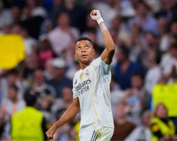 Imagem ilustrativa da imagem Mbappé faz 2 e Real Madrid vira sobre Marselha na Champions; Juventus busca empate