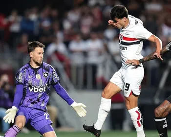 Imagem ilustrativa da imagem São Paulo vence o Botafogo com gol de atacante que não marcava há 13 meses