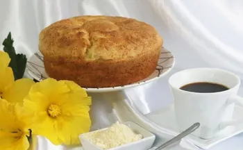 Imagem ilustrativa da imagem Aprenda a fazer um Bolo de Pão de Queijo com seis ingredientes