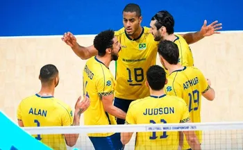 Imagem ilustrativa da imagem Brasil leva 3 a 0 da Sérvia e se complica no Mundial masculino de vôlei