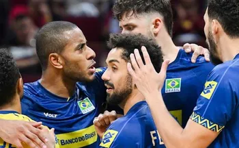 Imagem ilustrativa da imagem Brasil vence República Tcheca e se classifica às oitavas do Mundial de vôlei