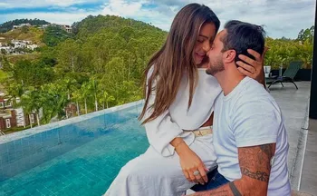 Imagem ilustrativa da imagem Thammy Miranda e Andressa Ferreira anunciam gravidez do segundo filho