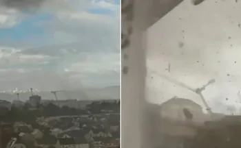 Imagem ilustrativa da imagem Tornado de 'intensidade rara' atinge norte de Paris deixando um morto e 9 feridos