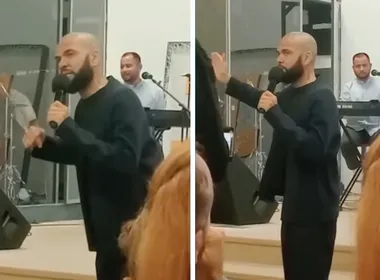 Imagem ilustrativa da imagem Daniel Alves faz discurso em igreja evangélica na Espanha e diz que é 'prova da fé'