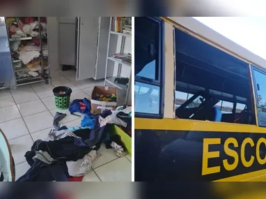 Material apreendido pela polícia