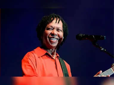 Gilberto Gil e Hariel na gravação