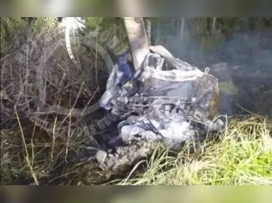 Imagem ilustrativa da imagem Dois jovens morrem após carro colidir em poste e pegar fogo em Guarapari