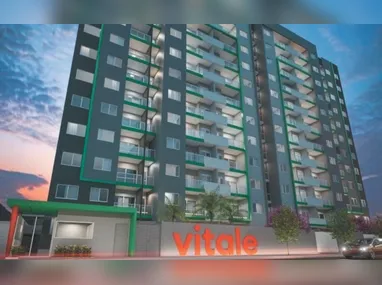 Projeção do Monte Athos Residencial Clube, que será erguido em Santa Inês, Vila Velha: nos destaques ao lado, a quadra e a piscina