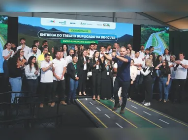 Trecho duplicado inaugurado  na BR-101, do km 347 ao km 354, entre Guarapari e Anchieta: reforço no quadro