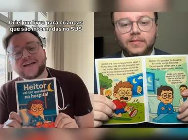 Imagem ilustrativa da imagem Estudante de medicina lança livro voltado a crianças internadas em hospitais