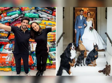 Imagem ilustrativa da imagem Filha de Faustão e marido pediram ração para pets em vez de presentes de casamento