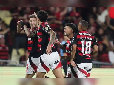 Flamengo venceu por 2 a 1, no Maracanã, pelo jogo de ida das quartas de final da Libertadores