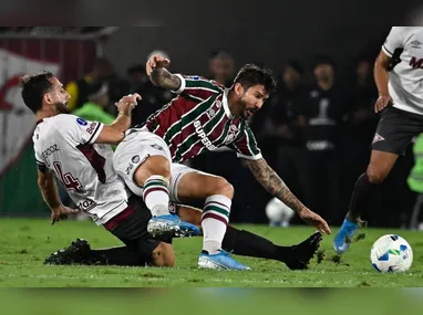 Imagem ilustrativa da imagem Fluminense cede empate ao Lanús e cai na Sul-Americana dentro do Maracanã