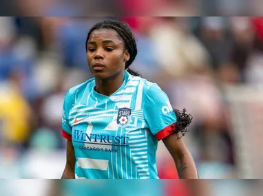 Imagem ilustrativa da imagem Ludmila faz hat-trick mais rápido da história da liga feminina dos EUA