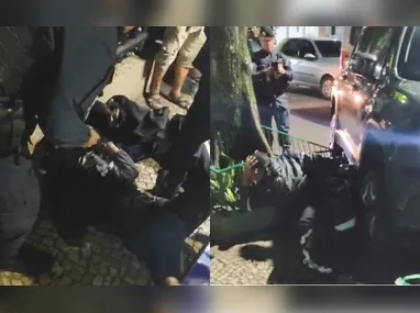 Imagem ilustrativa da imagem Motorista reage a assalto e atropela criminosos, que ficam presos embaixo do carro