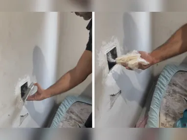 Imagem ilustrativa da imagem Operação "Reditus Pacis": polícia encontrou droga escondida em tomada na parede