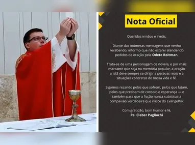 Atriz que faz Odete Roitman, Debora Bloc, acompanhada da autora Manuela Dias