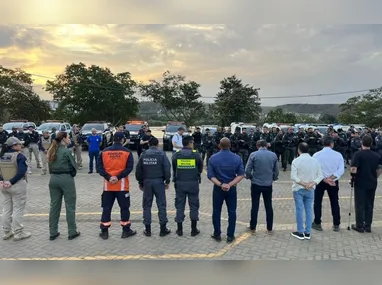 Material apreendido pela polícia