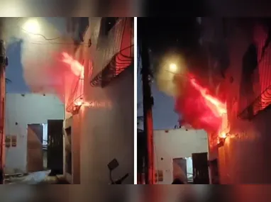 Imagem ilustrativa da imagem Preso suspeito de incendiar casa e ferir o filho com faca ao tentar agredir mulher