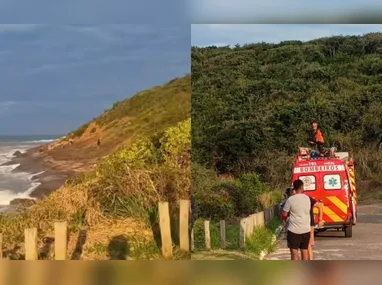 O Corpo de Bombeiros realizou o resgate dos banhistas, que foram atendidos pelo Samu