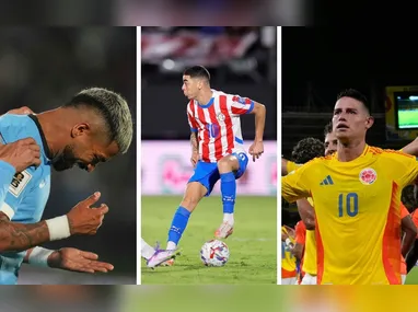 Imagem ilustrativa da imagem Uruguai, Paraguai e Colômbia carimbam vaga para a disputa da Copa do Mundo de 2026