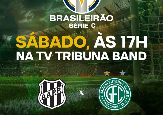 Imagem ilustrativa da imagem Tribuna transmite classico Ponte Preta x Guarani às 17h deste sábado