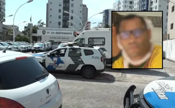 Imagem ilustrativa da imagem Após ser flagrado esvaziando pneus de viatura, homem tenta esfaquear PM em Vitória
