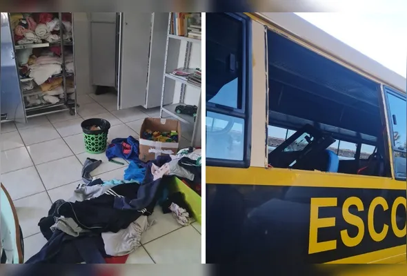 Imagem ilustrativa da imagem Bandidos invadem Pestalozzi em Santa Teresa e quebram até ônibus
