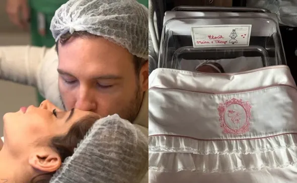 Imagem ilustrativa da imagem Filha de Maira Cardi e Thiago Nigro recebe alta da UTI