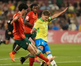 Imagem ilustrativa da imagem Brasil perde para Portugal e vai disputar a medalha de bronze no Mundial Sub-17