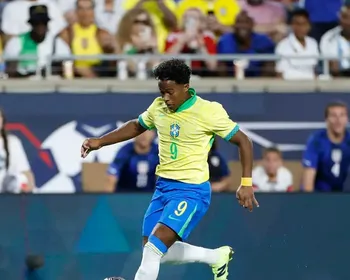 Imagem ilustrativa da imagem Ancelotti dá conselho para Endrick e não descarta convocação para a Copa de 2026