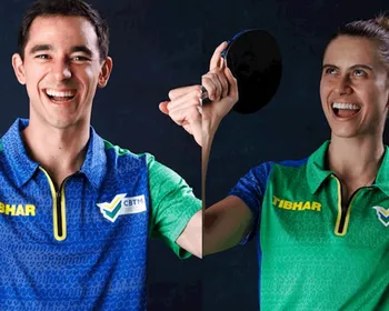 Imagem ilustrativa da imagem Calderano e Bruna Takahashi vencem estreia no WTT Champions Frankfurt