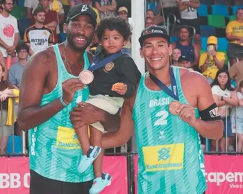 Imagem ilustrativa da imagem Duplas do ES conquistam o bronze no mundial de vôlei de areia