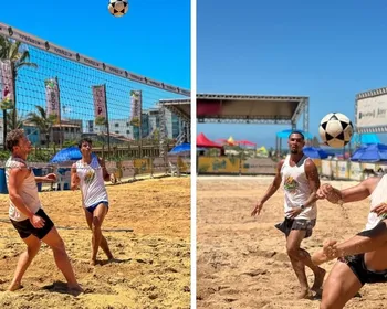 Imagem ilustrativa da imagem Guriri recebe pela primeira vez a 1ª Etapa do Brasileiro de Futevôlei