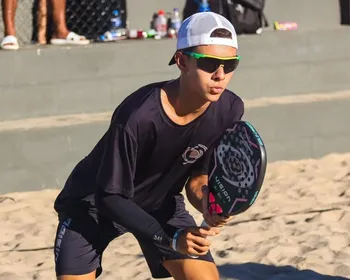 Imagem ilustrativa da imagem Joia estreia em desafio nacional de beach tennis