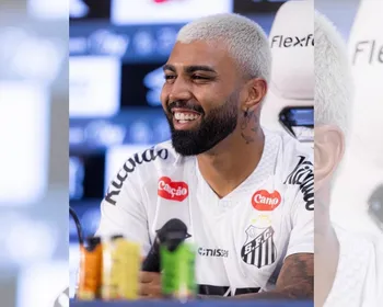 Imagem ilustrativa da imagem No Santos, Gabigol diz que vai comemorar se fizer gol contra o Flamengo
