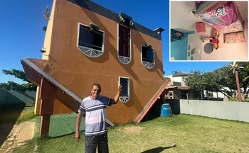 Imagem ilustrativa da imagem Casa de cabeça para baixo em Guriri amplia horário de visitação