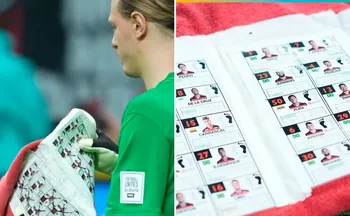 Imagem ilustrativa da imagem Cola de goleiro do PSG em duelo contra o Flamengo viraliza nas redes