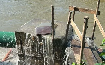 Imagem ilustrativa da imagem Fiscalização flagra possível despejo irregular de esgoto no Rio Itapemirim