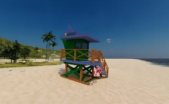 Imagem ilustrativa da imagem Guriri terá postos de salva-vidas inspirados em Miami