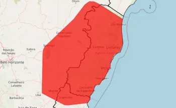 Imagem ilustrativa da imagem Inmet emite alerta vermelho para chuvas intensas em todo o ES