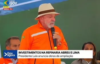 Imagem ilustrativa da imagem Lula volta à Refinaria Abreu e Lima e diz que expansão da obra é orgulho do Brasil
