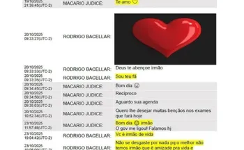 Imagem ilustrativa da imagem PF cita 'declarações efusivas de carinho' entre desembargador capixaba e Bacellar