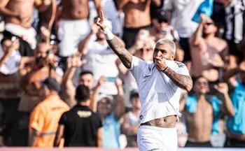 Imagem ilustrativa da imagem Santos vira e vence com gol de Gabigol na estreia