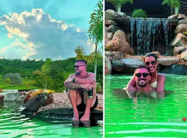 Imagem ilustrativa da imagem Capixaba ex-BBB constrói lago artificial em seu sítio em Cachoeiro