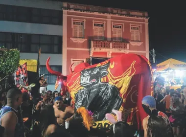 Imagem ilustrativa da imagem Carnaval 2026: Boi Pintadinho, bonecos gigantes e shows no interior do ES