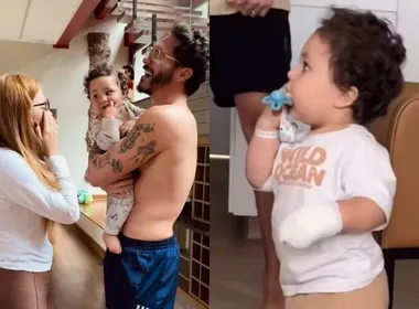 Imagem ilustrativa da imagem Filho de Viih Tube, de 1 ano, sofre queimadura e passa por cirurgia