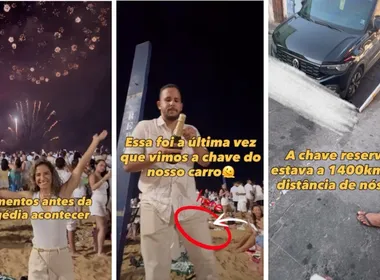 Imagem ilustrativa da imagem Réveillon vira dor de cabeça após casal perder chave do carro em praia de Vitória