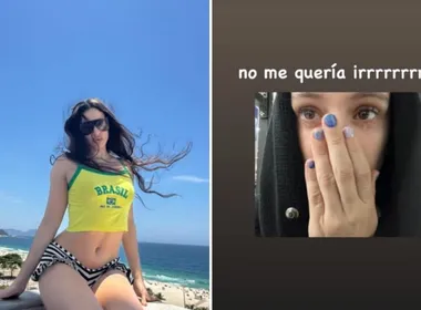 Imagem ilustrativa da imagem Rosalía posta foto chorando ao se despedir do Rio de Janeiro
